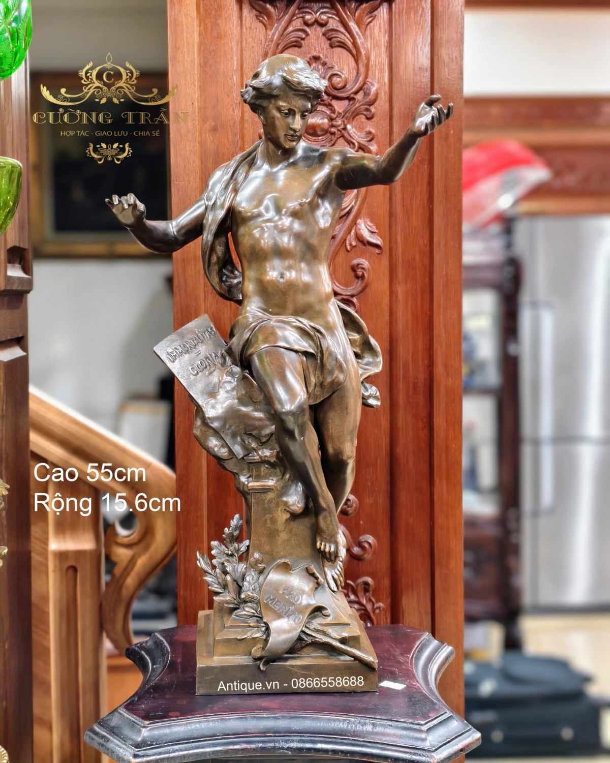 Tượng đồng pháp, cao 55.6cm – ảnh 1