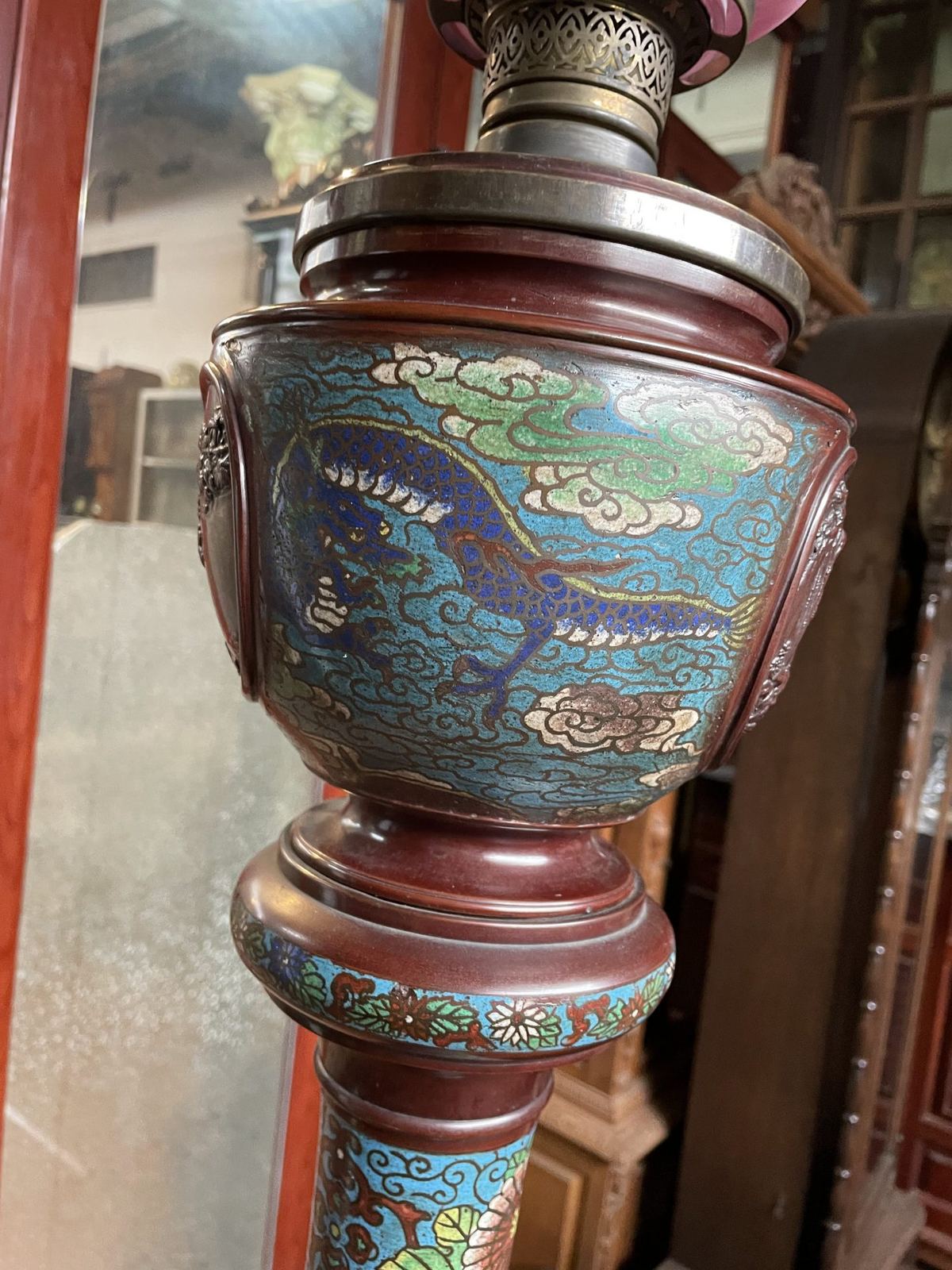 Đèn dầu cây pháp lam – ảnh 4