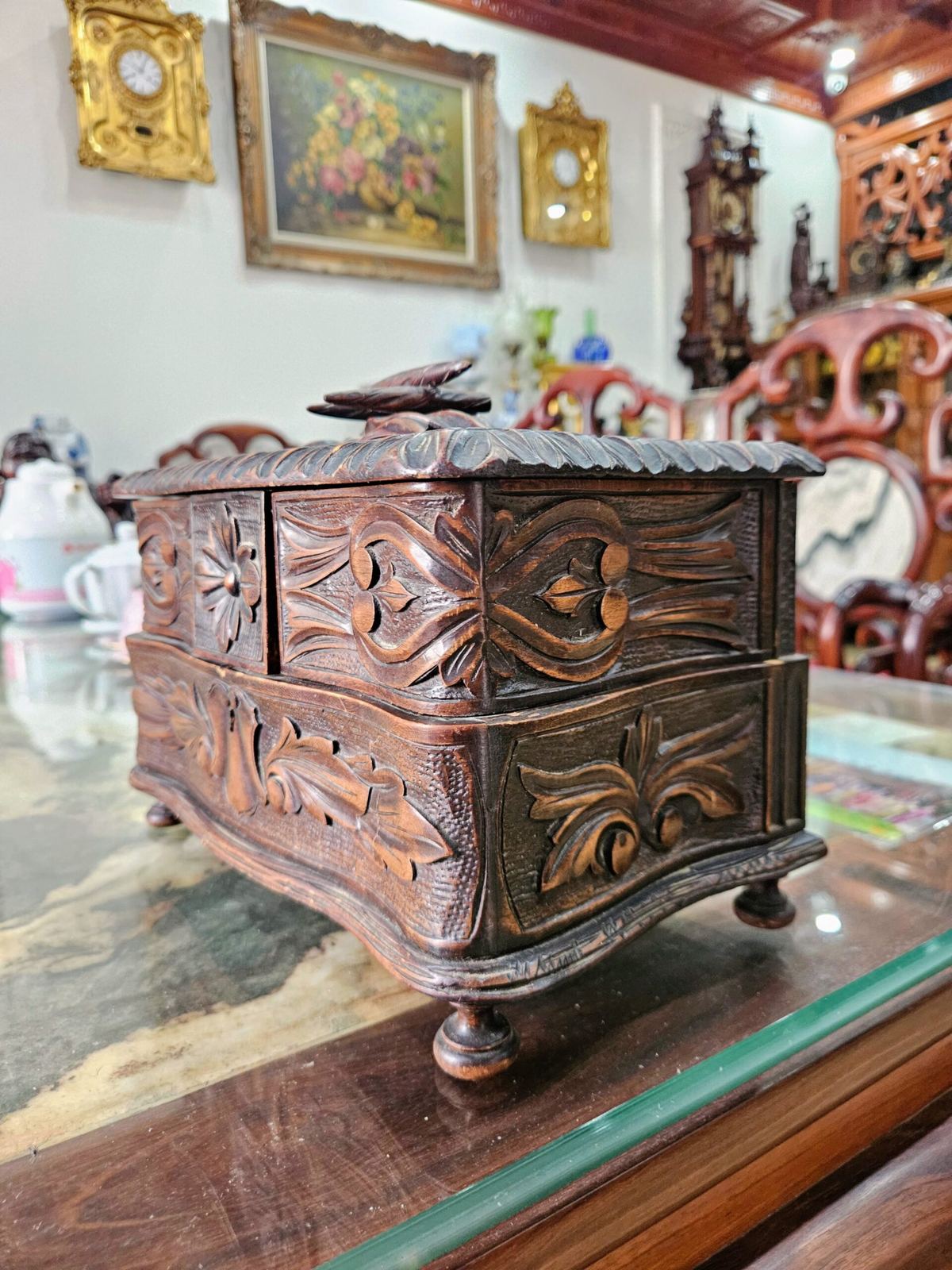 Hộp gỗ cổ Black Forest – ảnh 4
