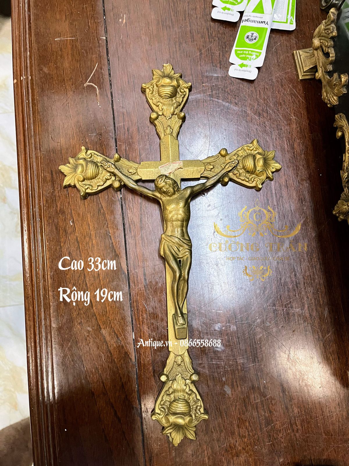 Thánh giá cổ Pháp, dài 33cm – ảnh 2