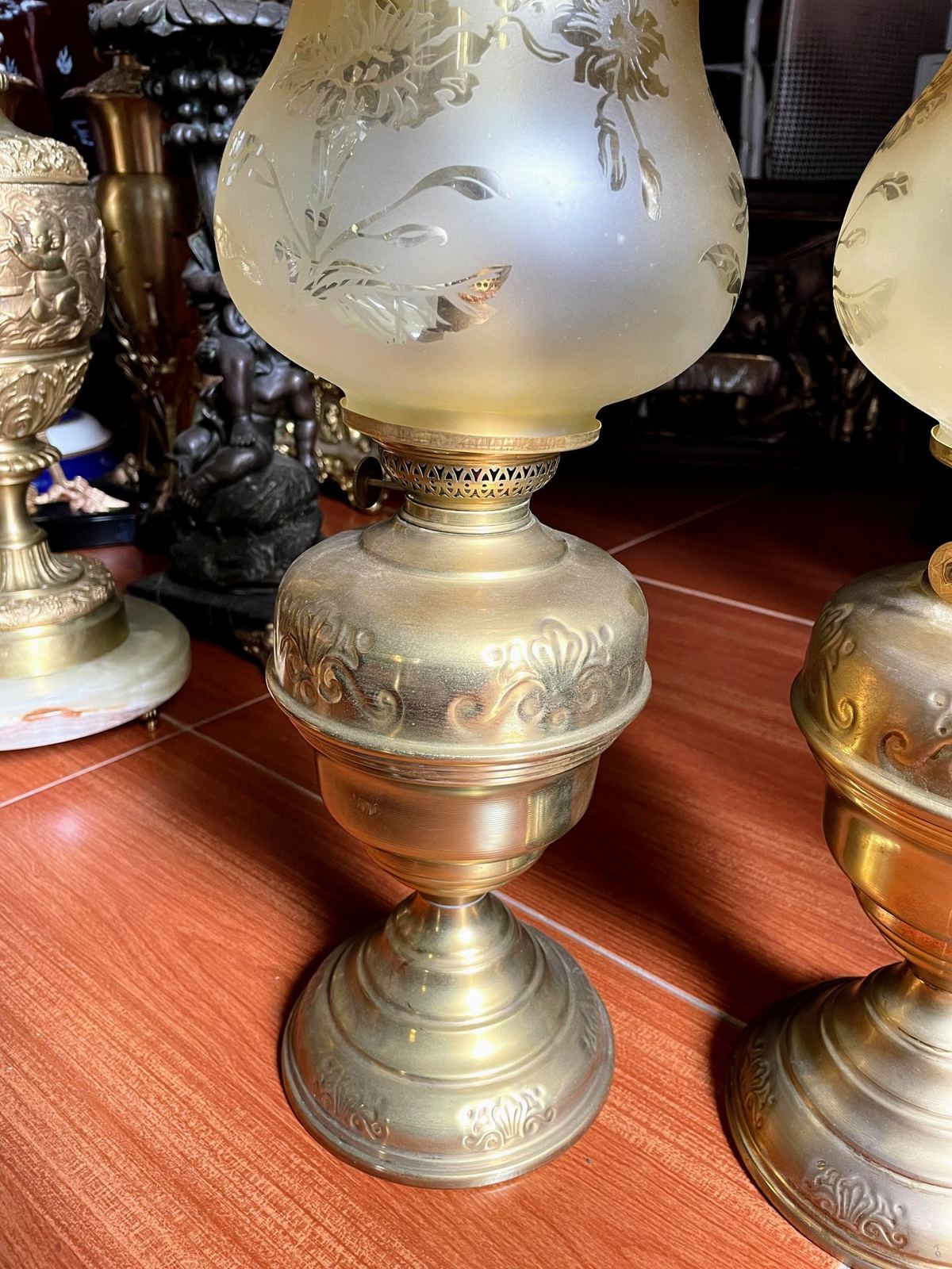 Cặp đèn dầu để bàn Đức – ảnh 2