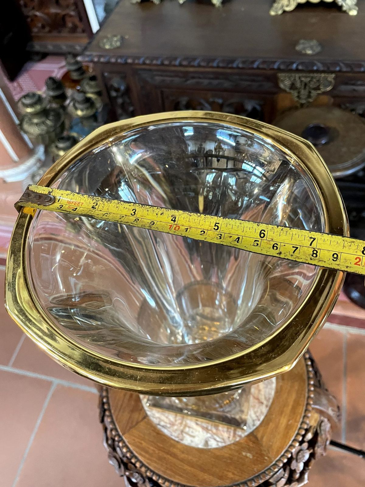 Bình hoa pha lê Séc, cao 45cm – ảnh 3