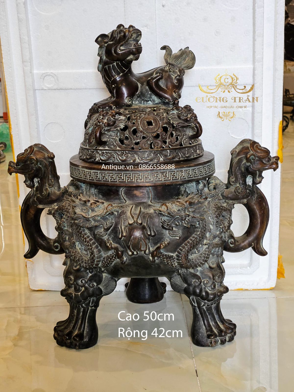 Đỉnh đồng, cao 50cm – ảnh 2