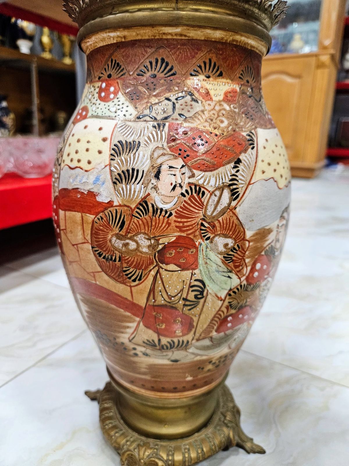 Cặp đèn dầu Pháp, cao 65cm – ảnh 2