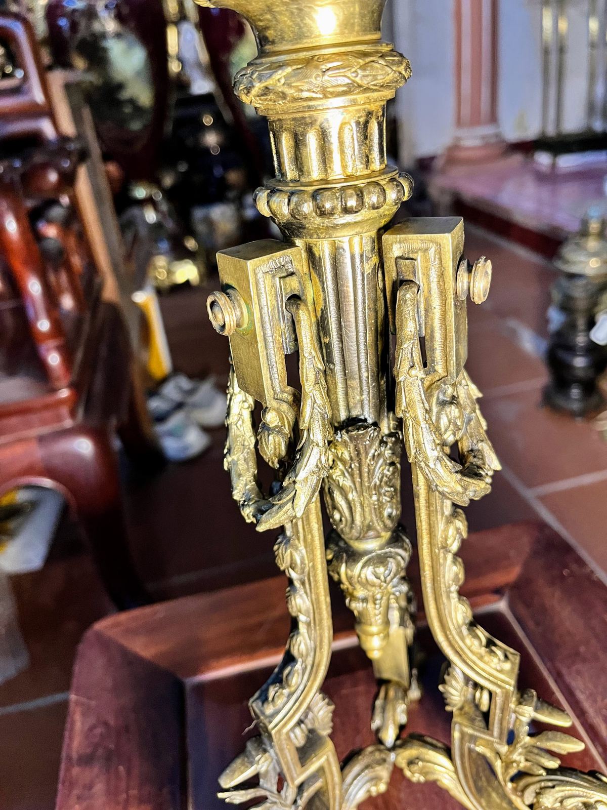Đèn dầu Pháp, cao 79.5cm – ảnh 4