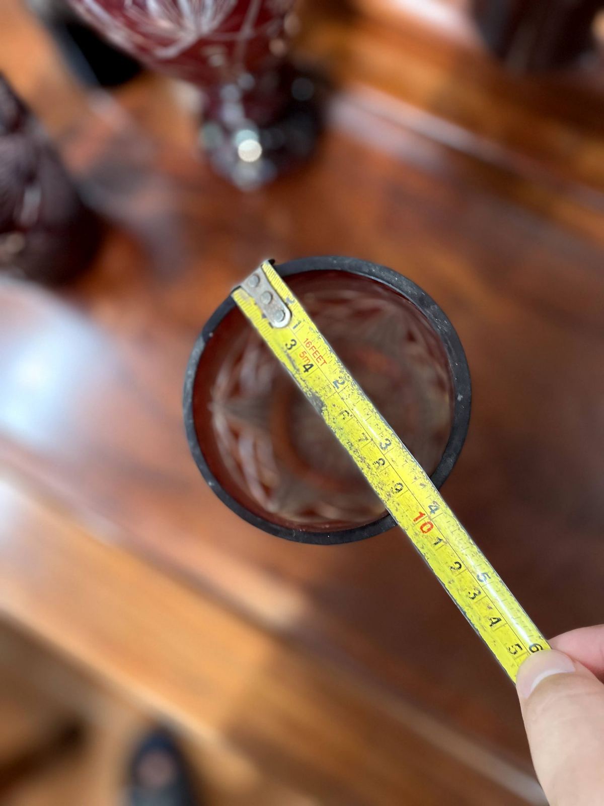 Bình hoa pha lê Séc, cao 23cm – ảnh 5