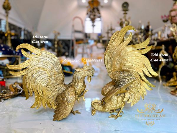 Cặp gà bằng đồng – ảnh 1