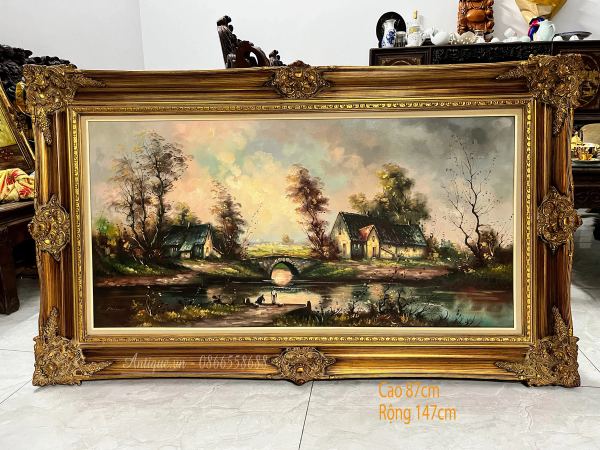 Tranh phong cảnh Pháp, cao 87cm – ảnh 1