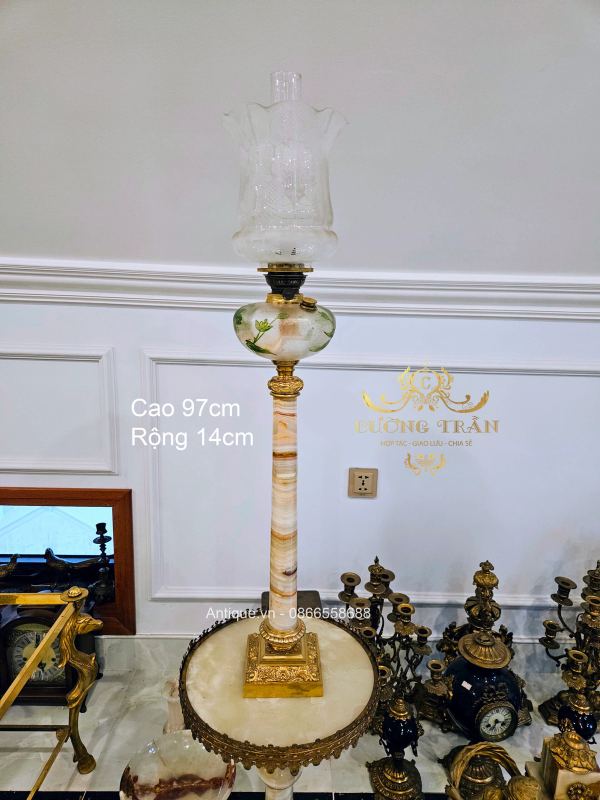 Đèn dầu Pháp, cao 97cm – ảnh 1