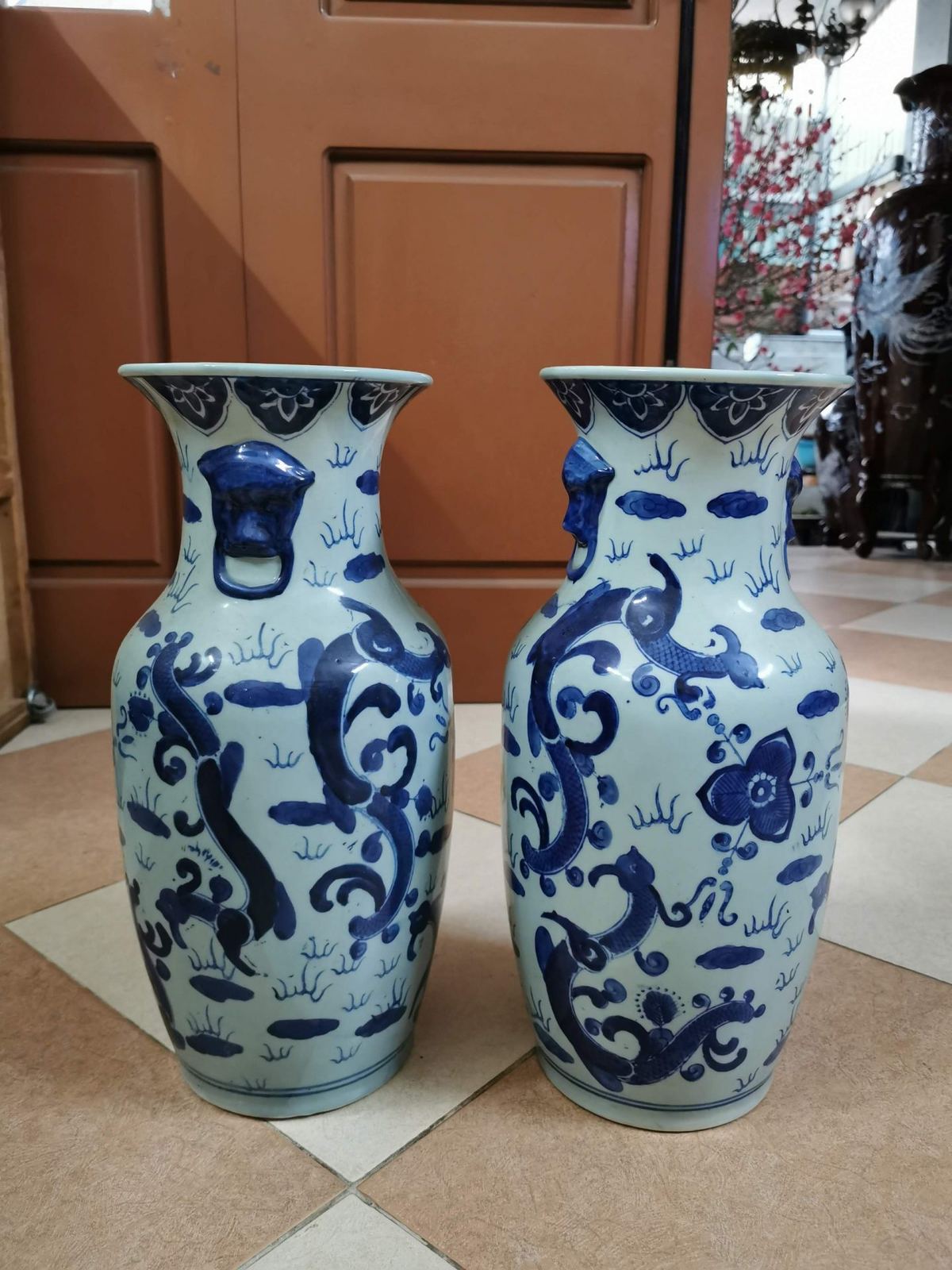 Đôi bình sứ Tàu cổ – ảnh 2