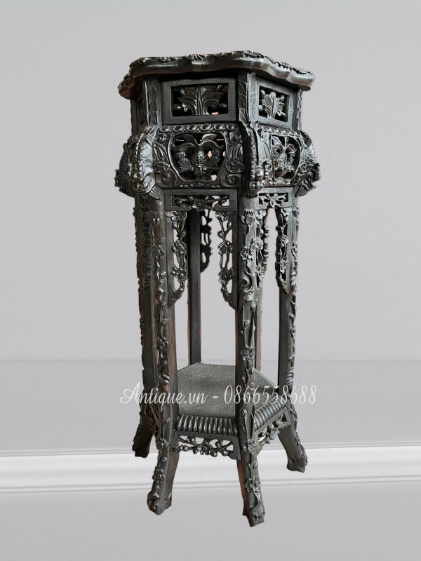 Chiếc đôn gỗ lục giác cổ Pháp – ảnh 1