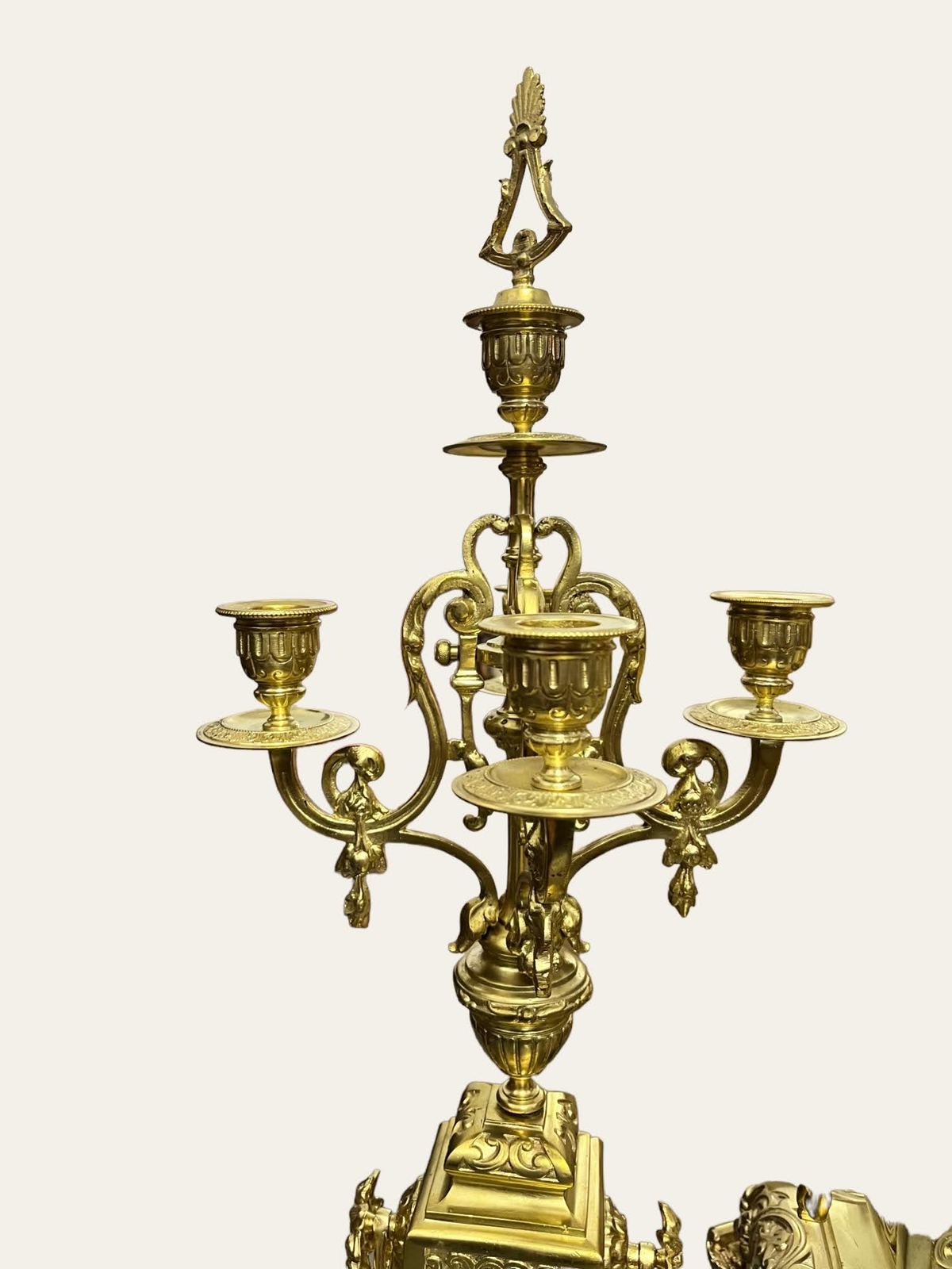 Bộ đồng hồ 3 món Pháp, cao 43cm – ảnh 5