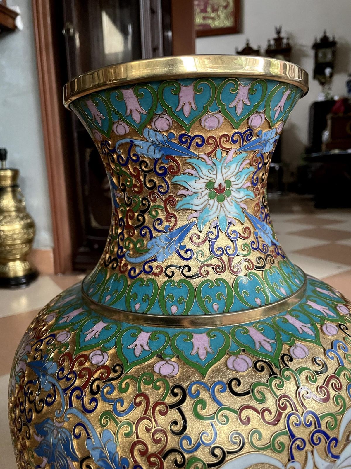 Bộ 3 món pháp lam, cao 58cm – ảnh 3