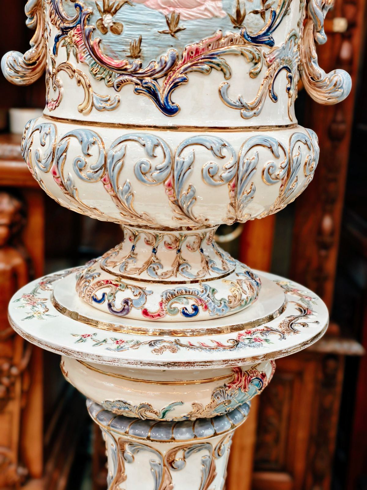 Chậu hoa sứ Ý, cao 98cm – ảnh 5