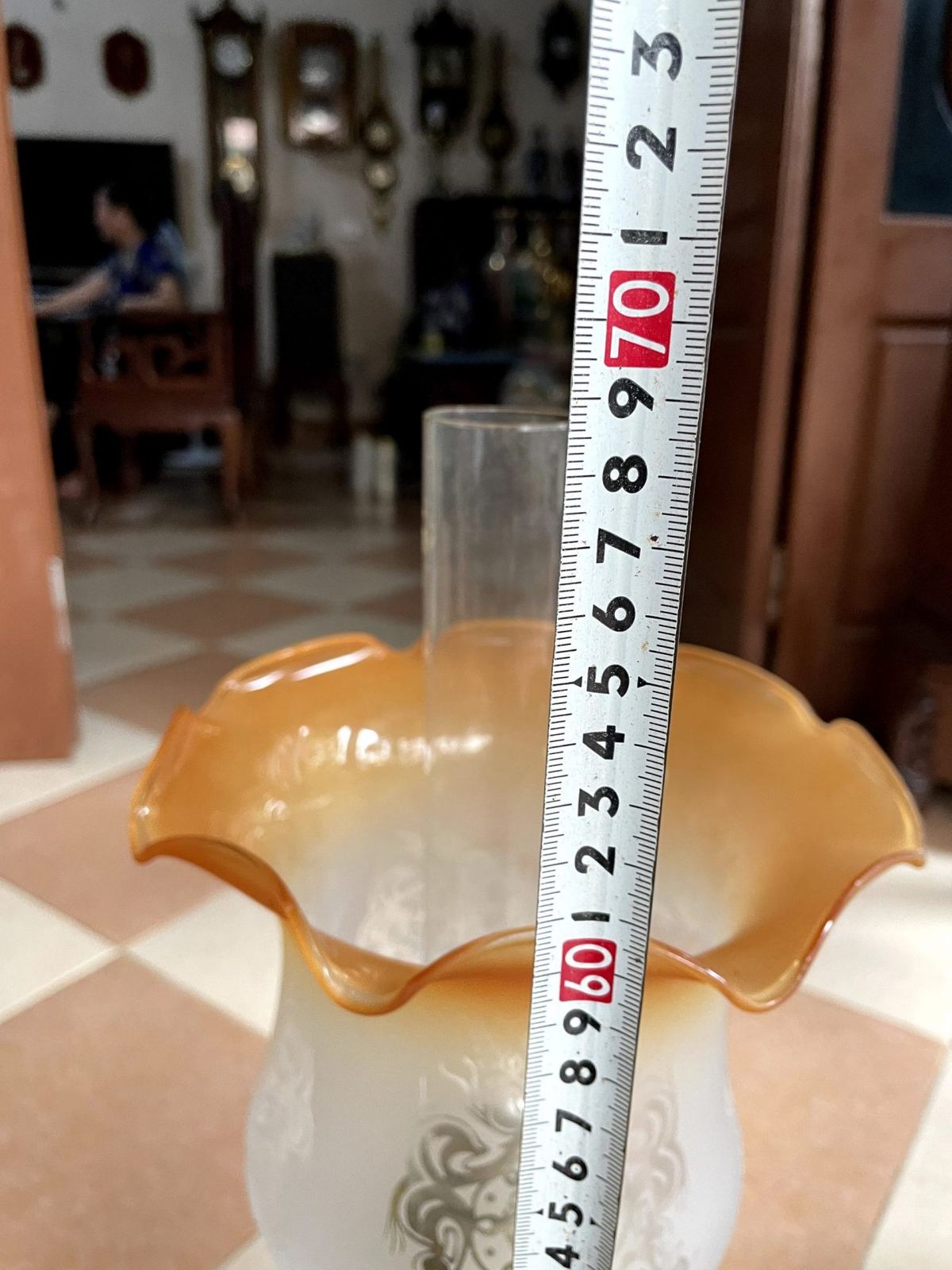 Đèn dầu bâu sứ – ảnh 8