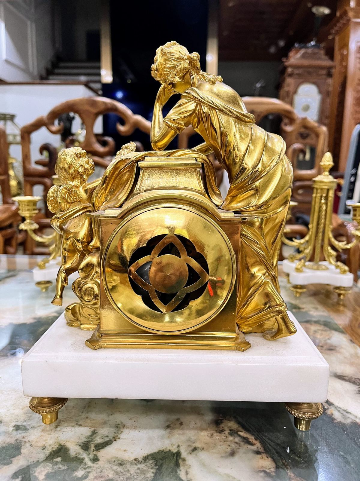 Bộ đồng hồ chân nến nhỏ – ảnh 6