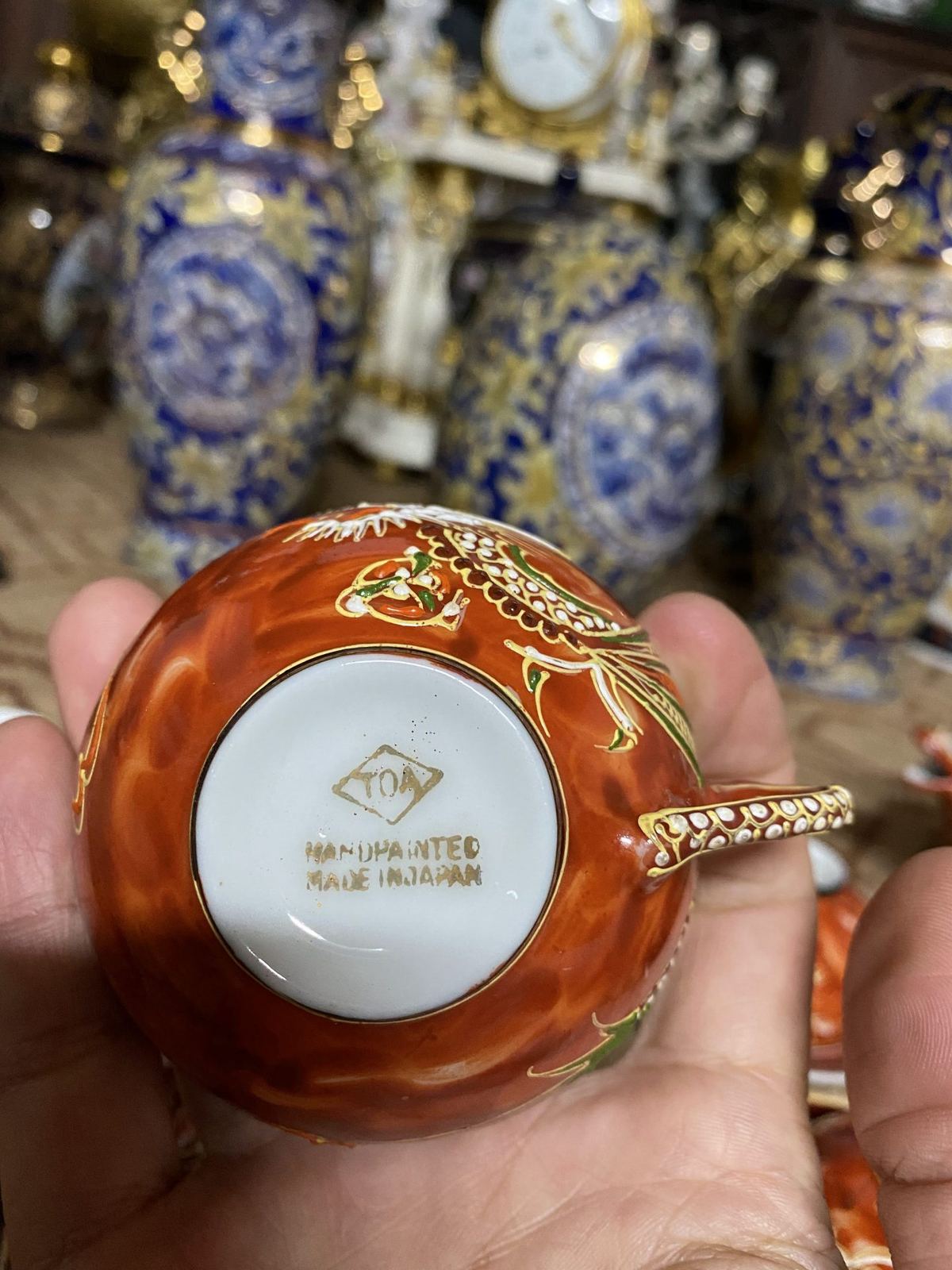 Bộ ấm trà satsuma Nhật Bản – ảnh 12