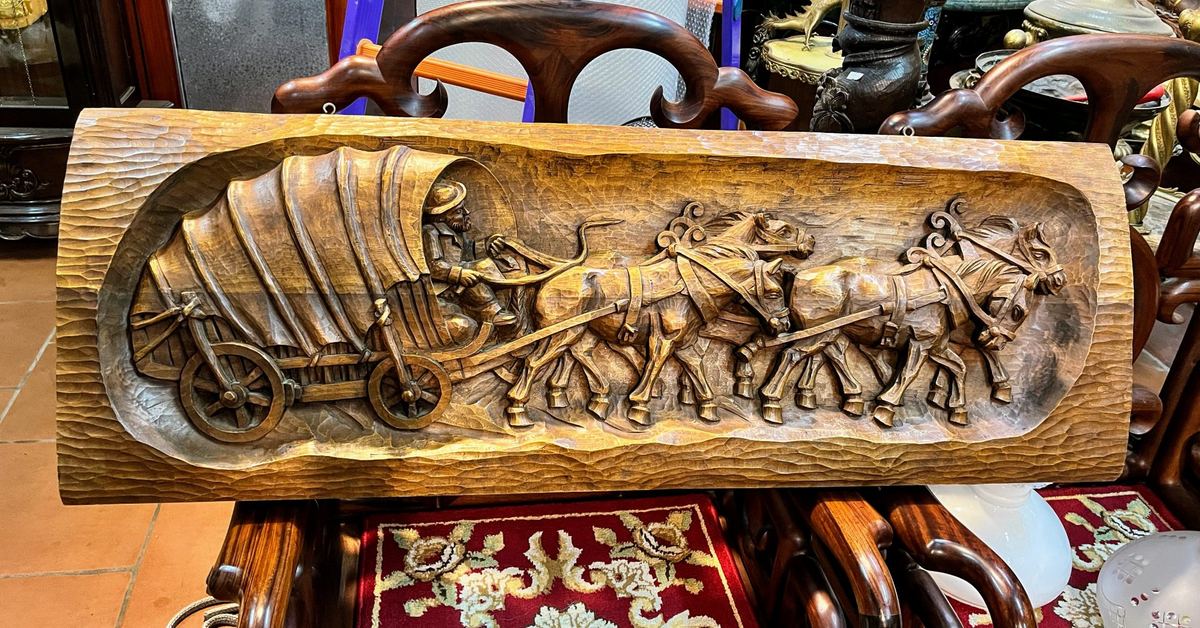 Bức tranh xe ngựa – ảnh 1