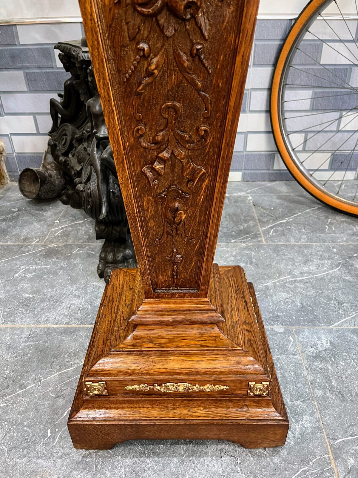 Bộ đồng hồ tượng gỗ – ảnh 8