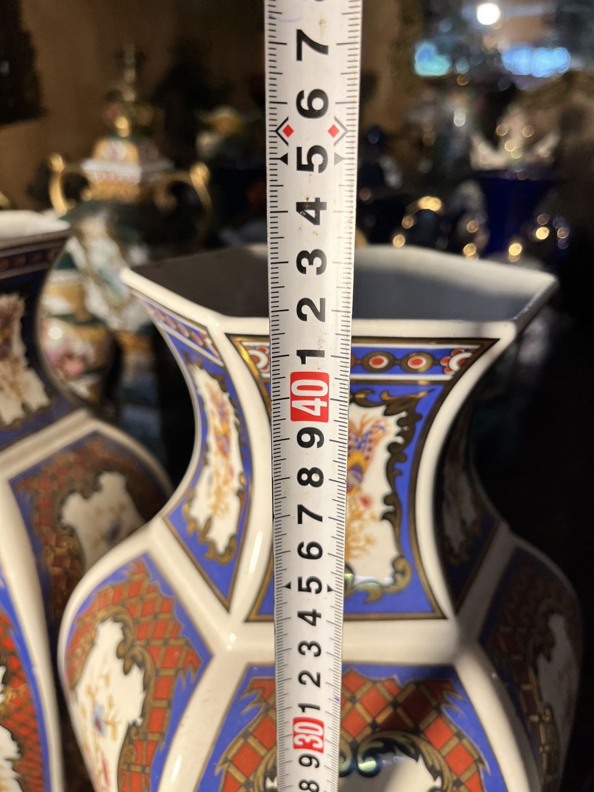 Cặp bình sứ Italy, cao 42cm – ảnh 7
