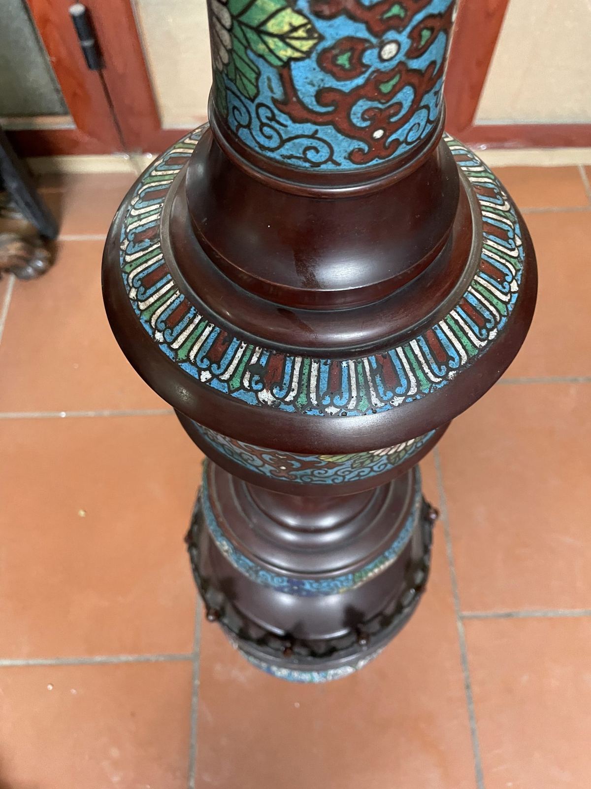 Đèn dầu cây pháp lam – ảnh 2
