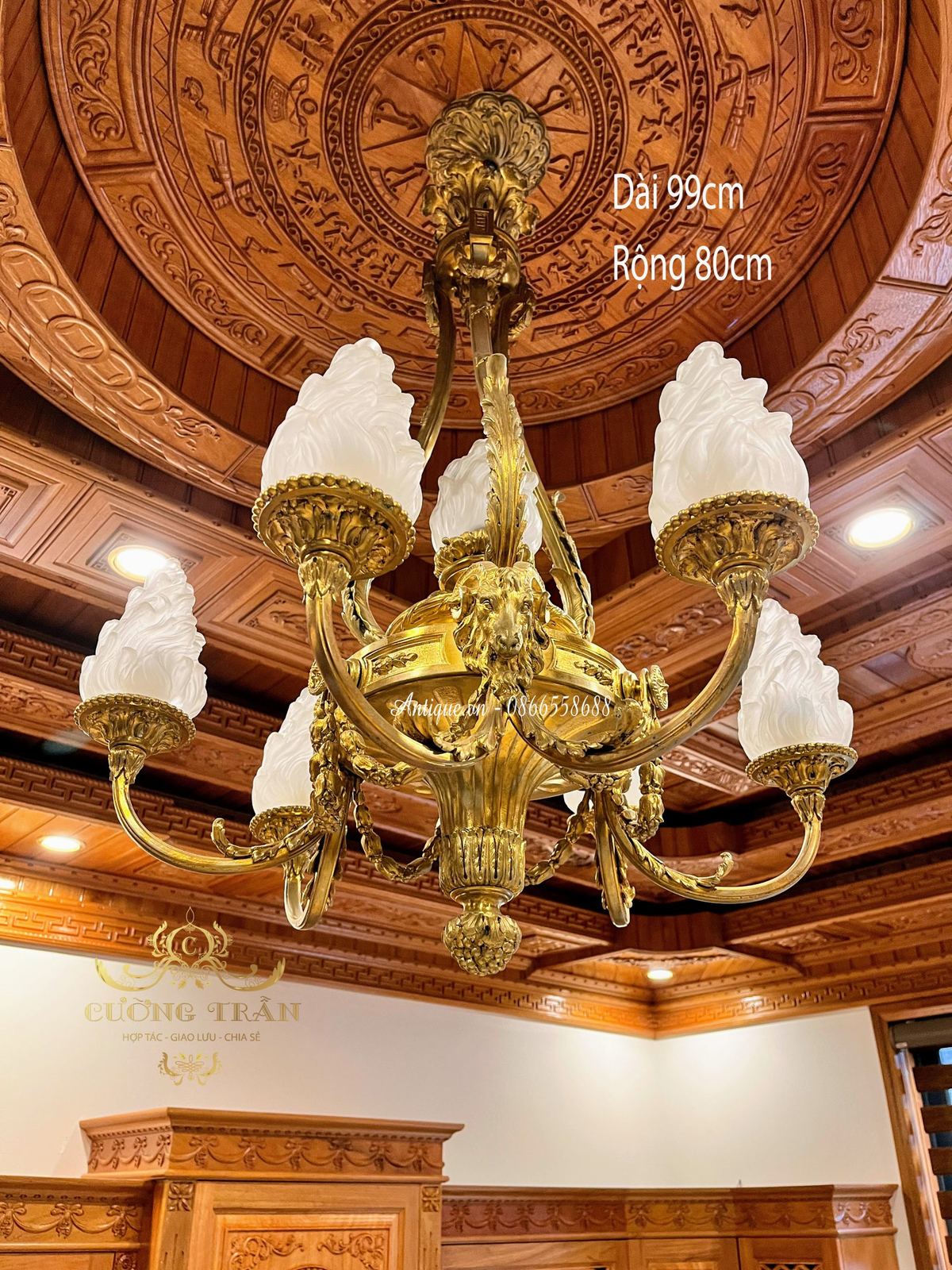 Đèn chùm pháp, dài 99cm – ảnh 1