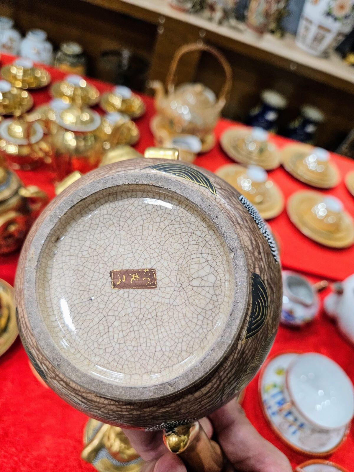 Bộ ấm trà Satsuma Nhật – ảnh 4