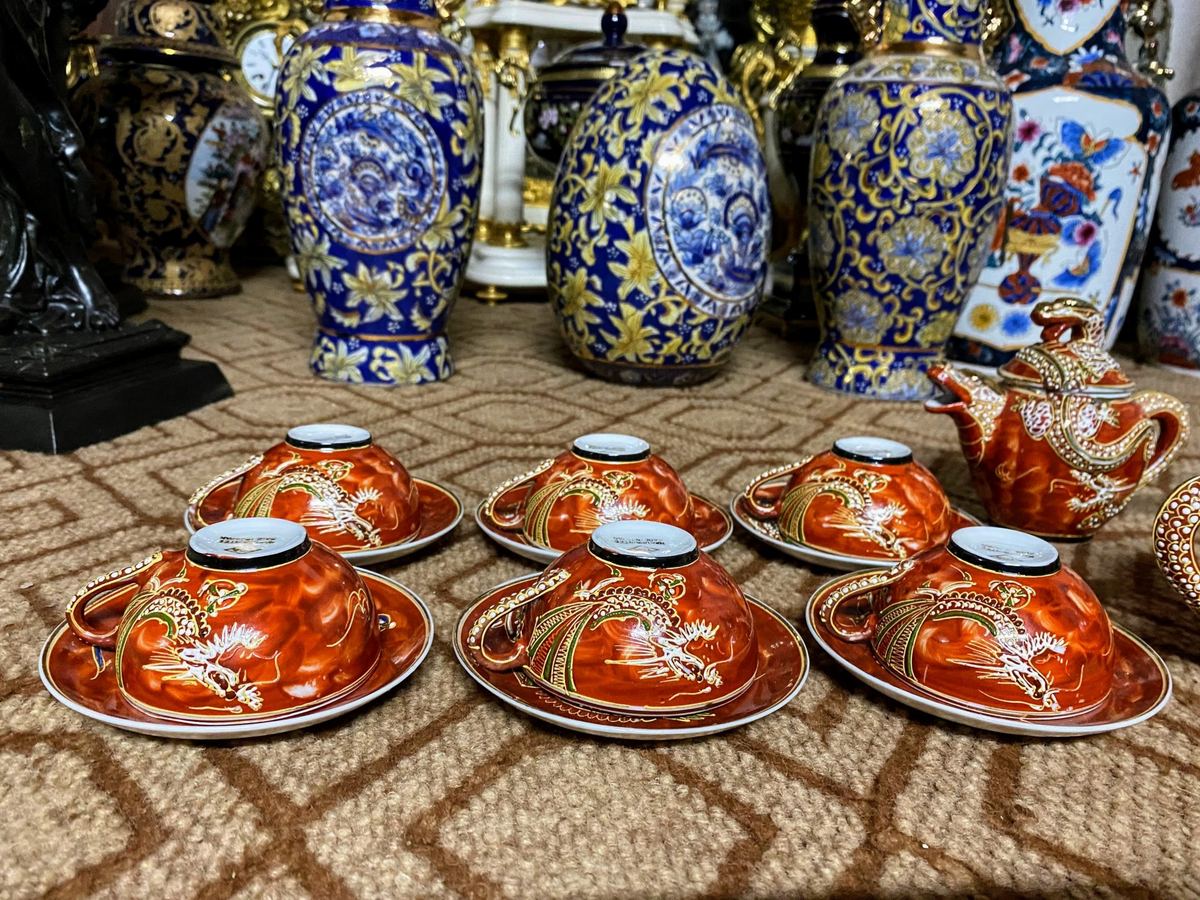 Bộ ấm trà satsuma Nhật Bản – ảnh 4