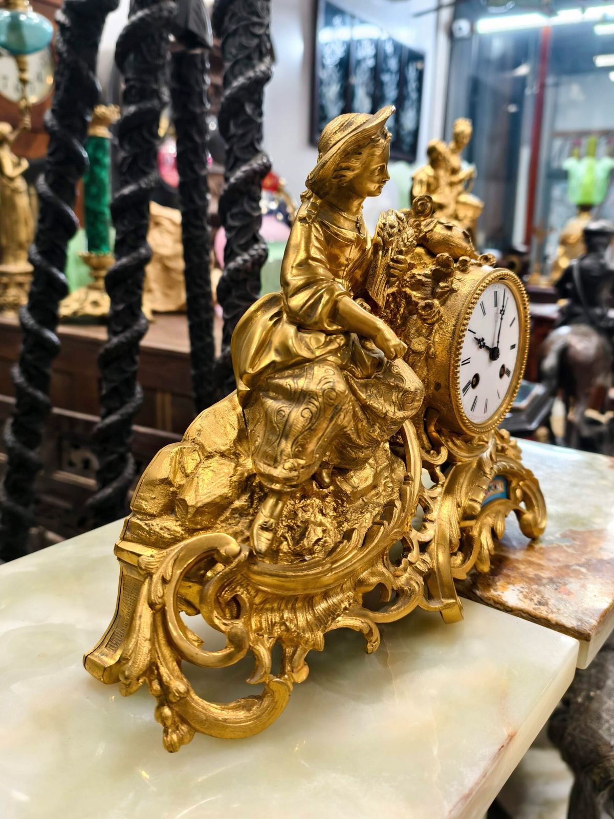 Đồng hồ tượng Pháp, cao 27cm – ảnh 4