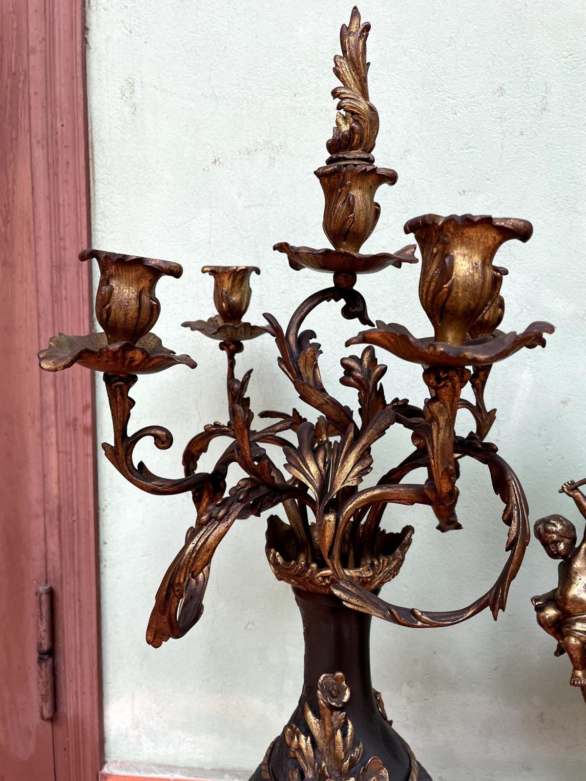 Bộ đồng hồ chân nến, cao 70cm – ảnh 9