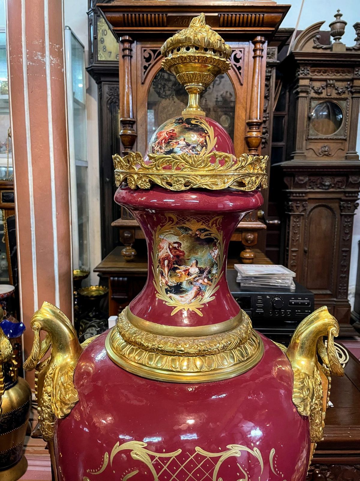 Cặp bình sứ 1m50 Bỉ, cao 157cm – ảnh 7