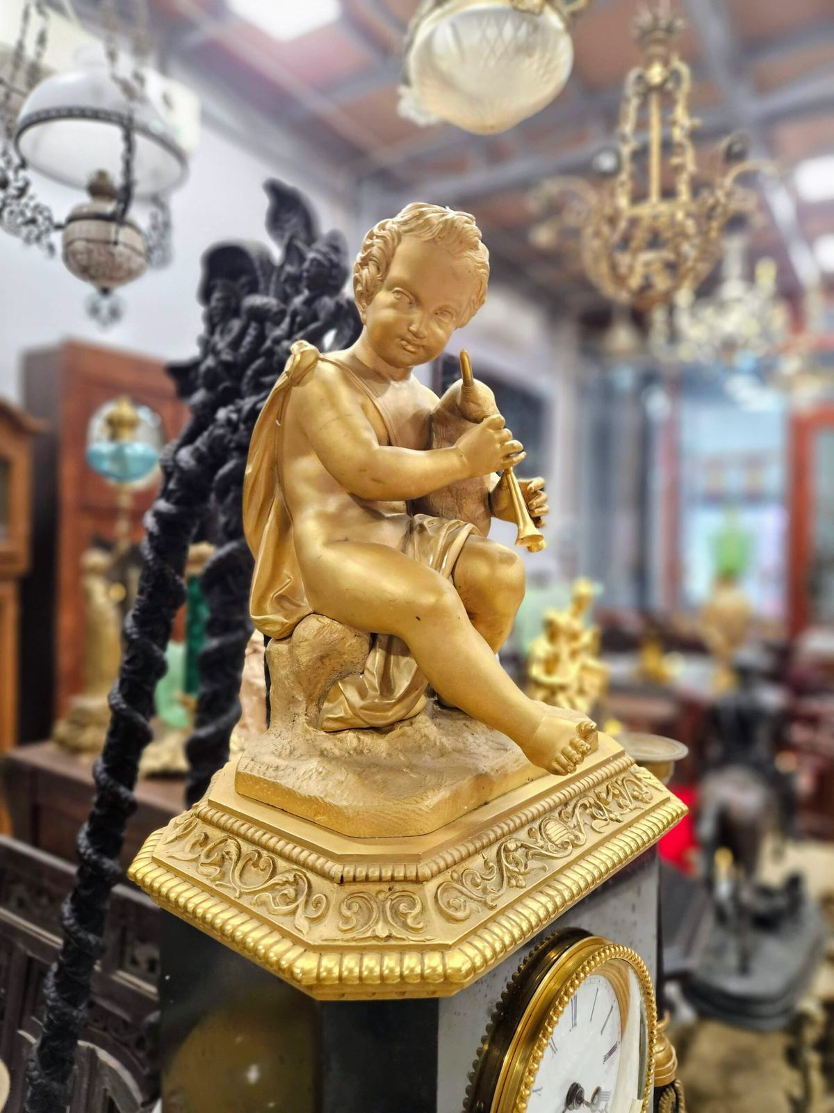 Đồng hồ tượng Pháp, cao 58cm – ảnh 4