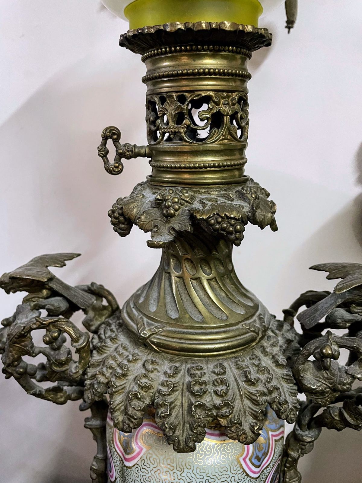 Đèn dầu Pháp, cao 88cm – ảnh 4