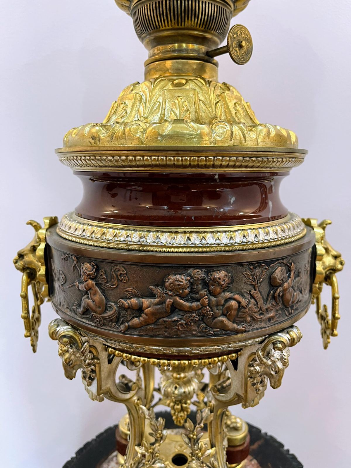 Đèn dầu Pháp, cao 69cm – ảnh 6