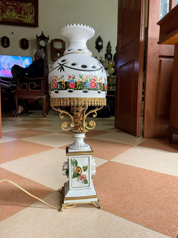 Đèn ngủ chao pha lê 2 da – ảnh 1