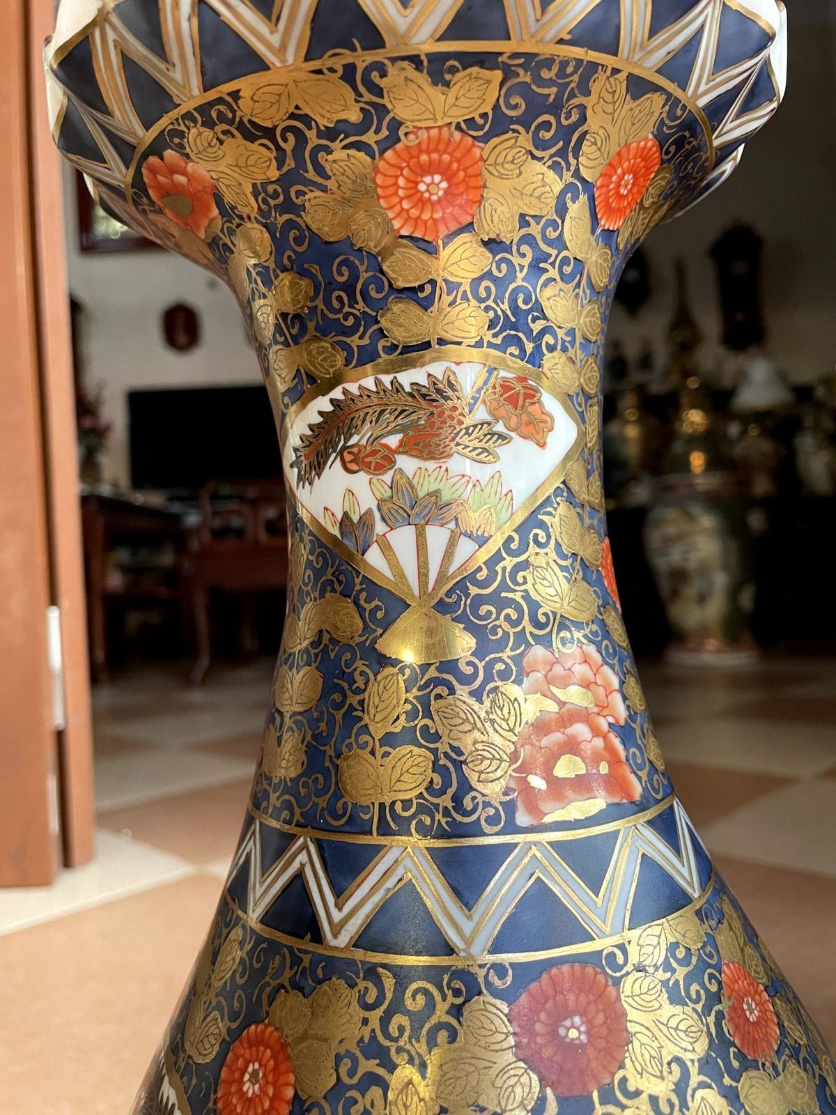 Cặp bình sứ Nhật, cao 46.5cm – ảnh 4