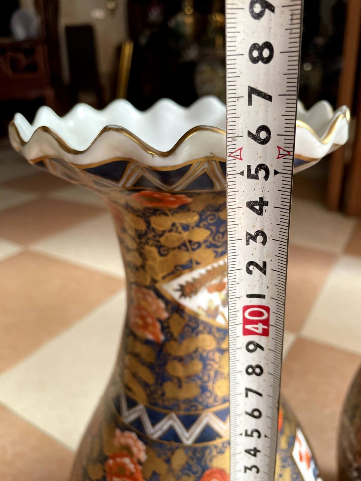 Cặp bình sứ Nhật, cao 46.5cm – ảnh 8