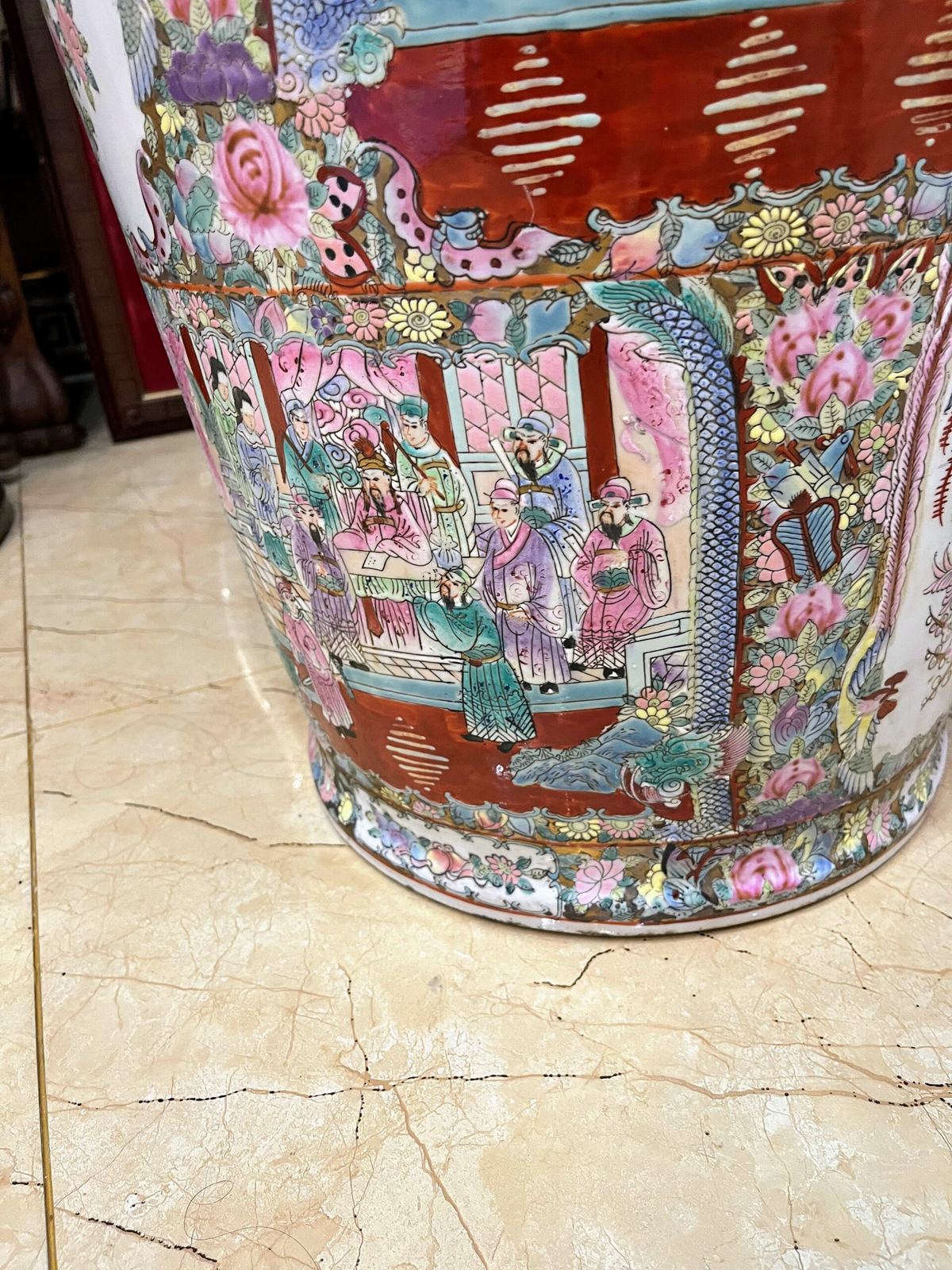 Cặp bình Trung Trung Quốc, cao 93cm – ảnh 9