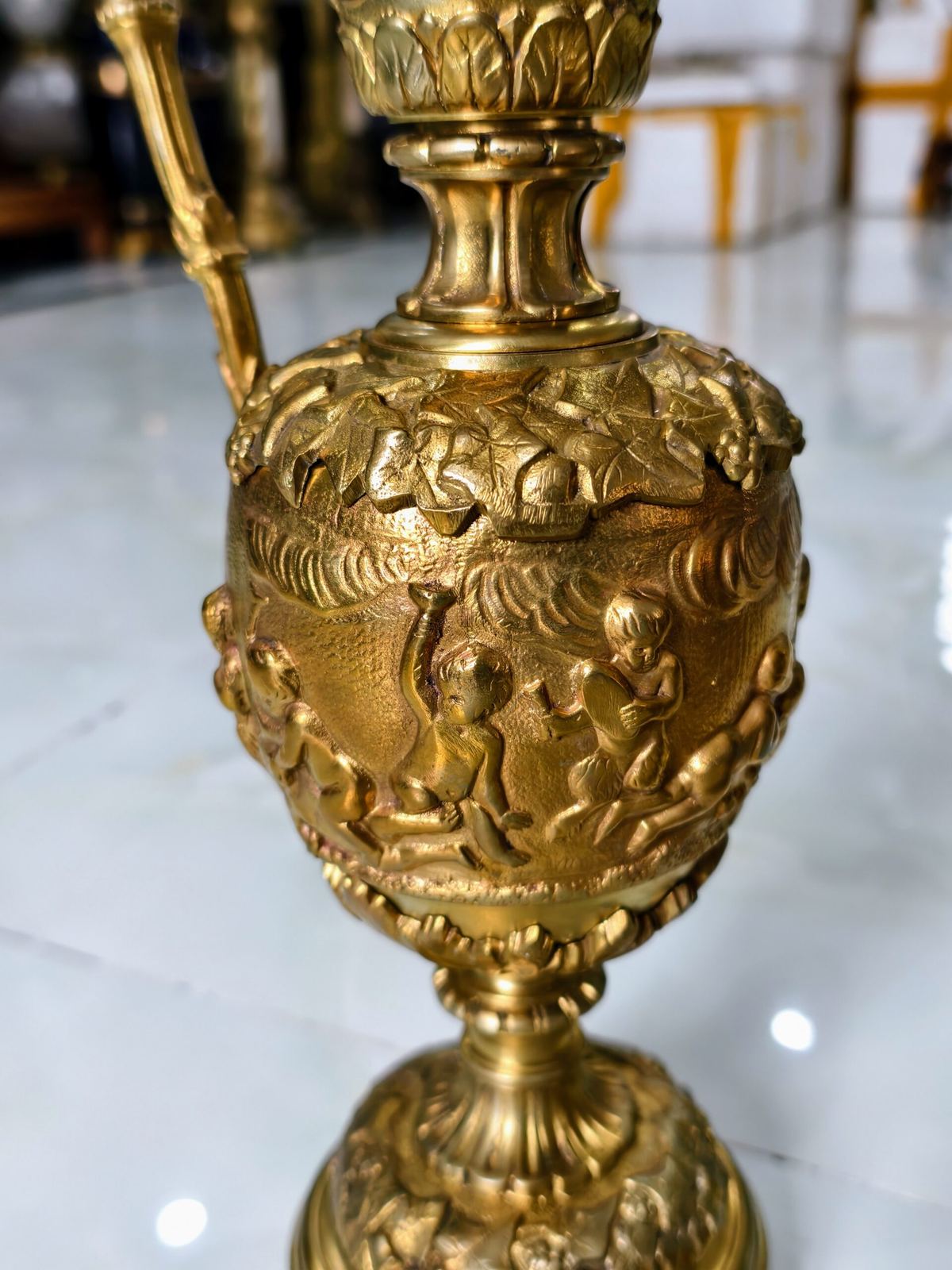Cặp bình đồng Pháp, cao 41cm – ảnh 4