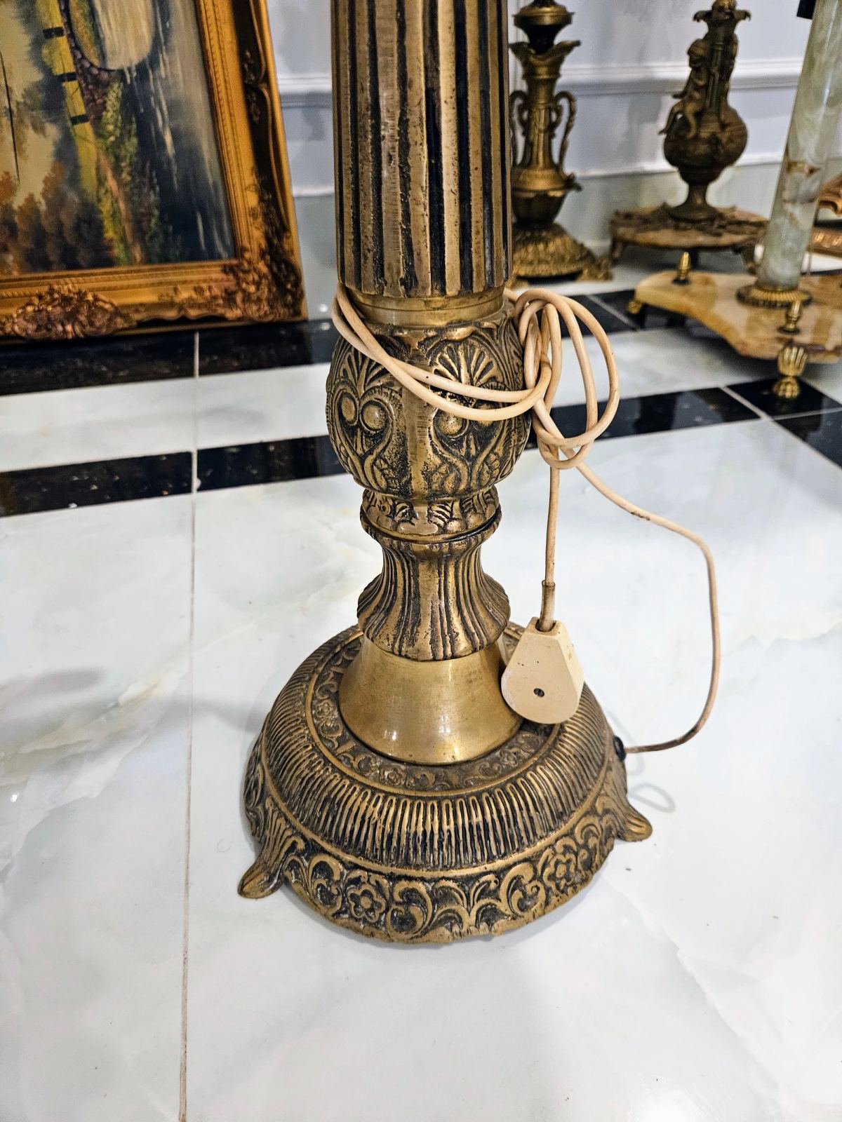Điện thoại quay số cổ điển Ý, cao 62cm – ảnh 4