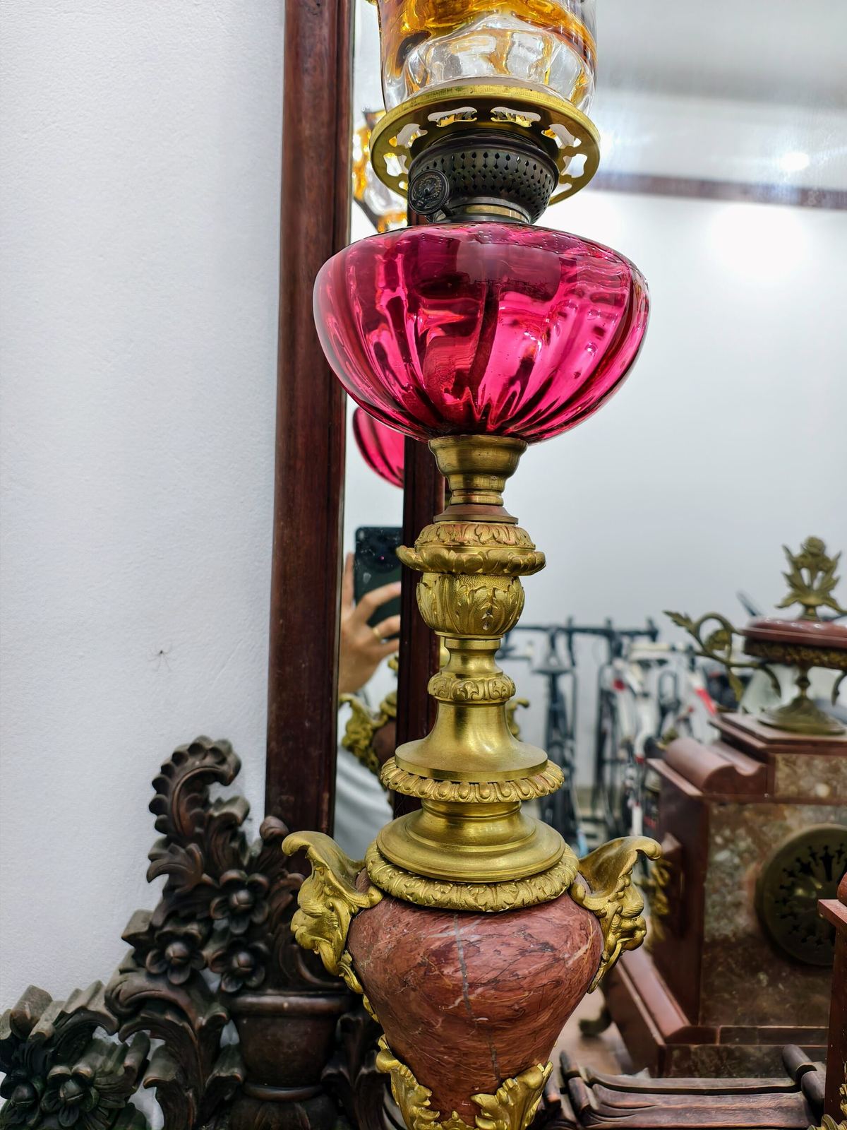 Bộ đồng hồ 3 món Pháp, cao 52cm – ảnh 8