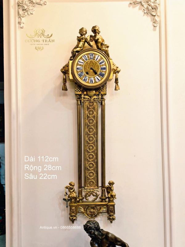 Đồng hồ treo tường Pháp, dài 112cm – ảnh 1