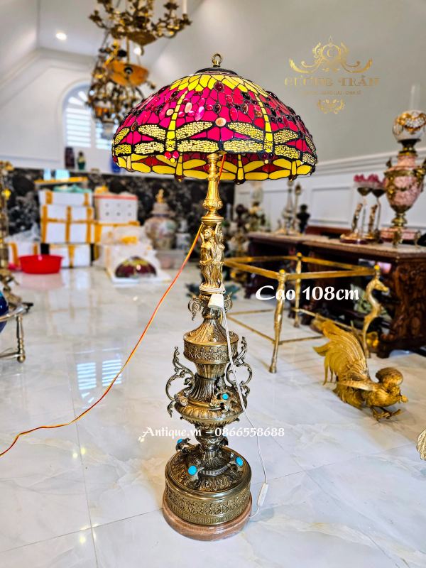 Đèn tiffani Pháp, cao 108cm – ảnh 1