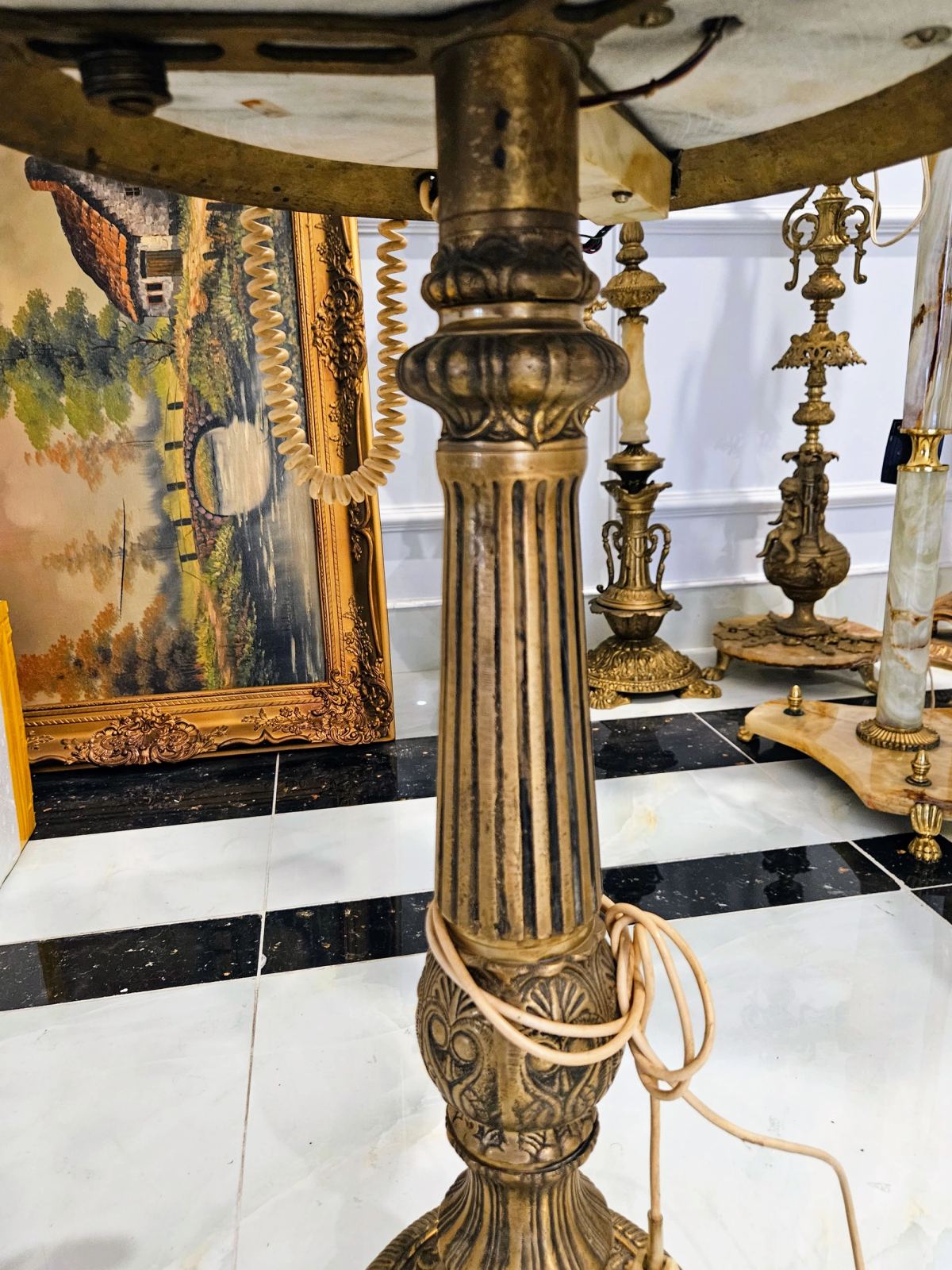 Điện thoại quay số cổ điển Ý, cao 62cm – ảnh 3