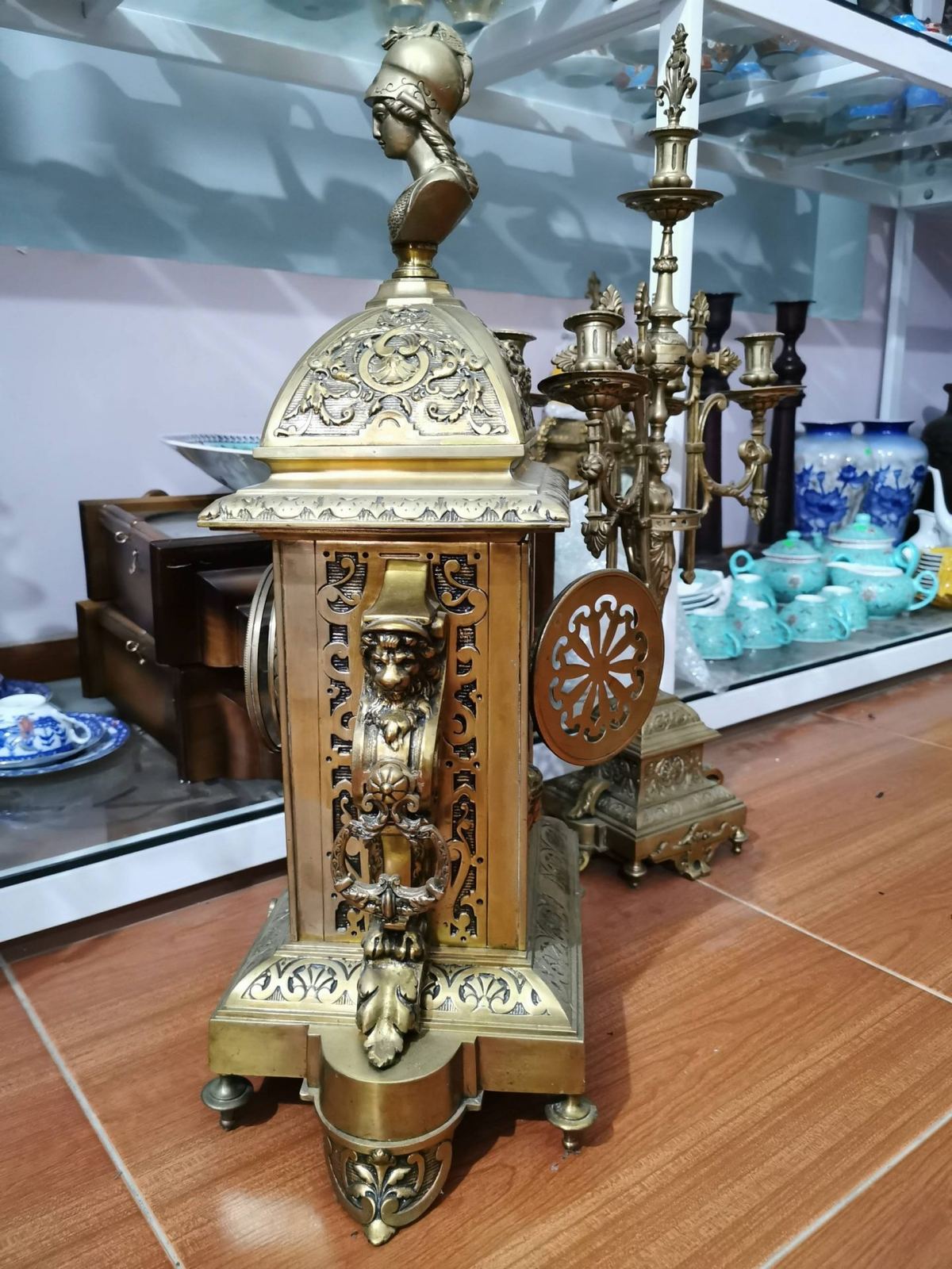 Bộ đồng hồ chân nến to – ảnh 5