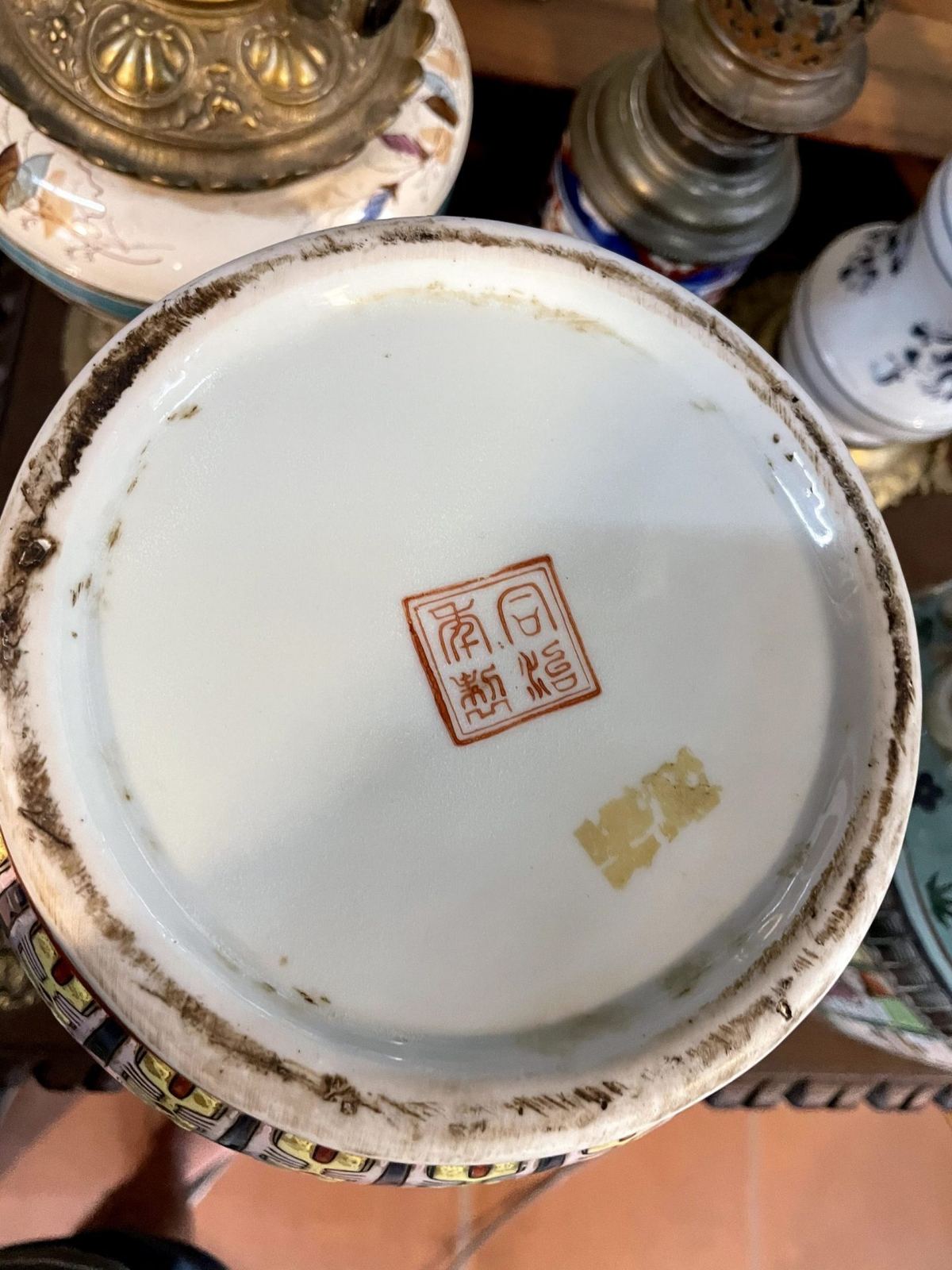 Cặp bình sứ tàu, cao 38cm – ảnh 5