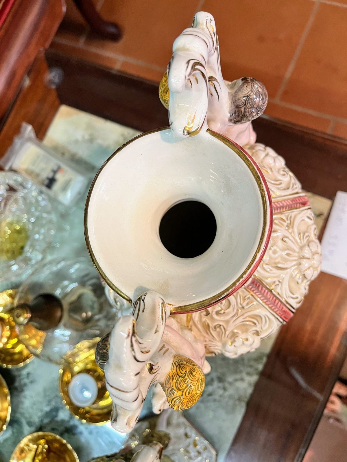 Cặp bình sứ Italy, cao 36cm – ảnh 7