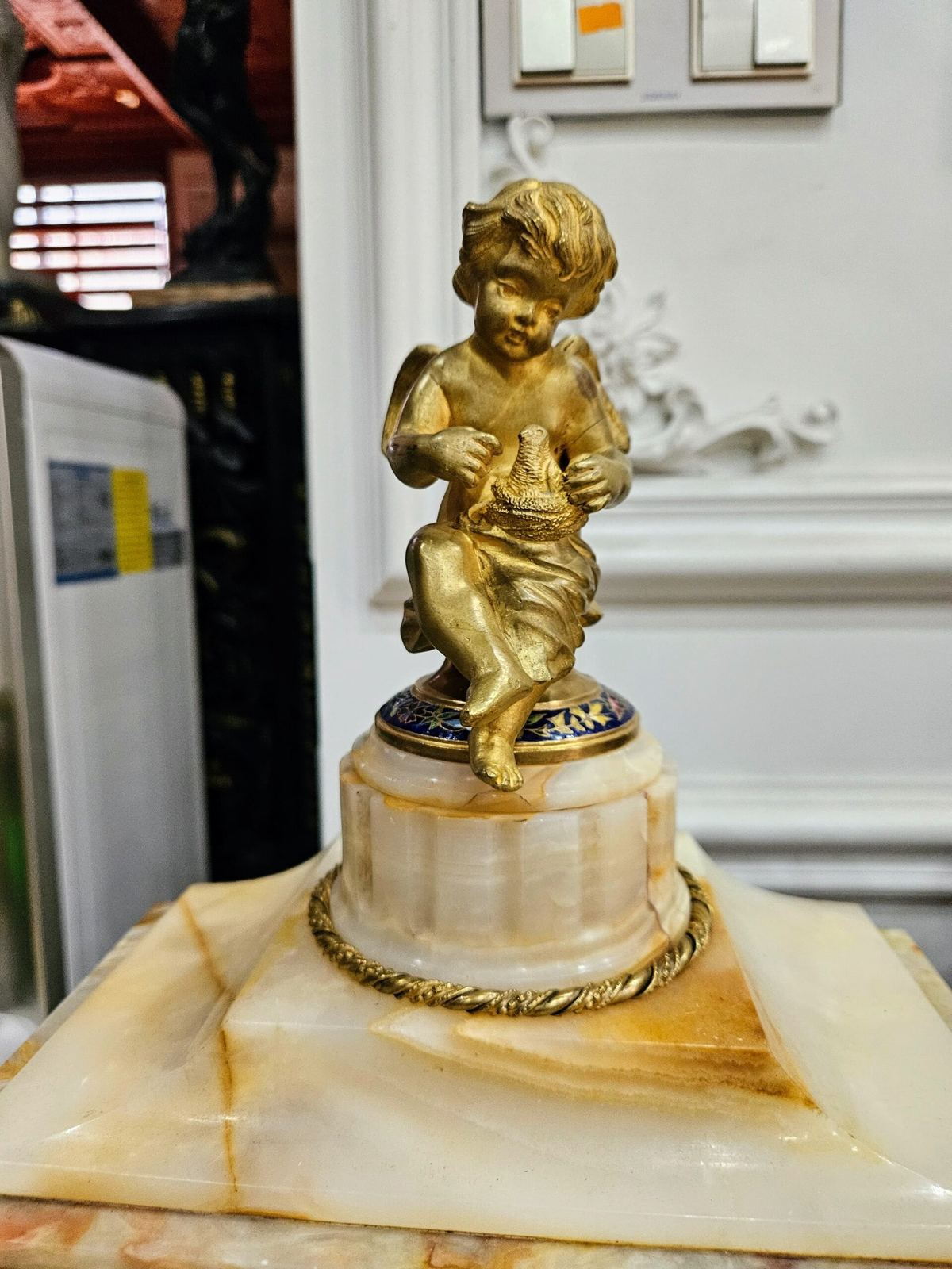 Đồng hồ để bàn Pháp, cao 55cm – ảnh 2