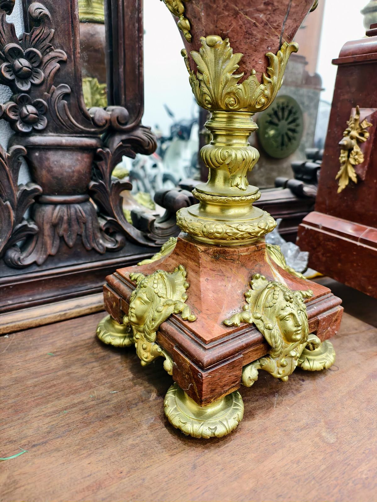 Bộ đồng hồ 3 món Pháp, cao 52cm – ảnh 10