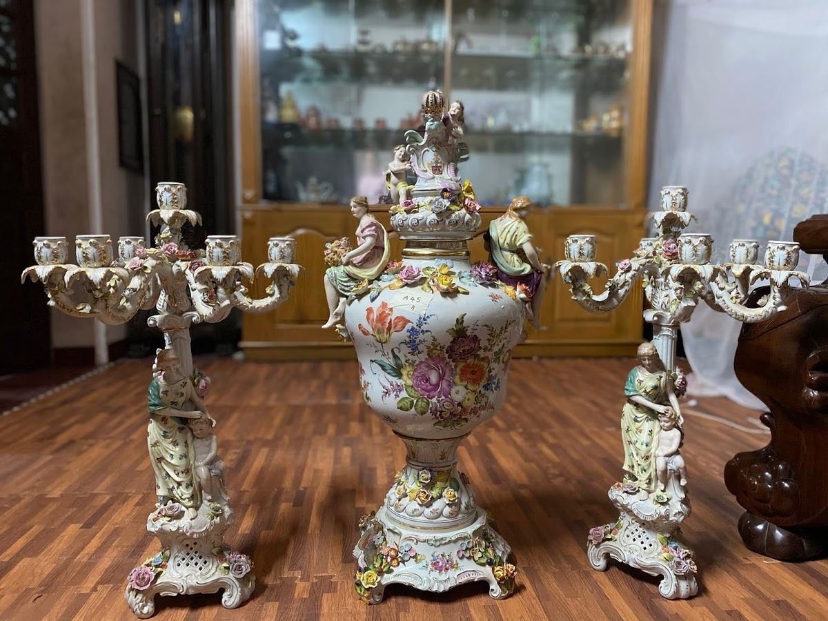 Bộ chân nến sứ – ảnh 1